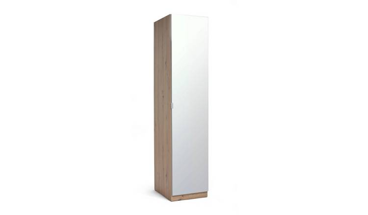 Single mirrored deals wardrobe