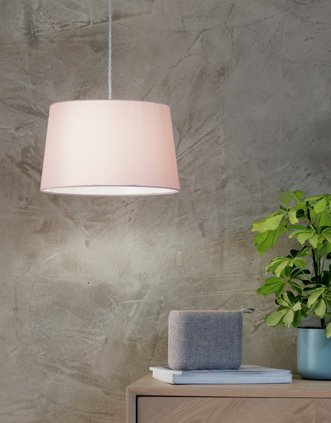 Argos Home Taper Shade - Blush Pink