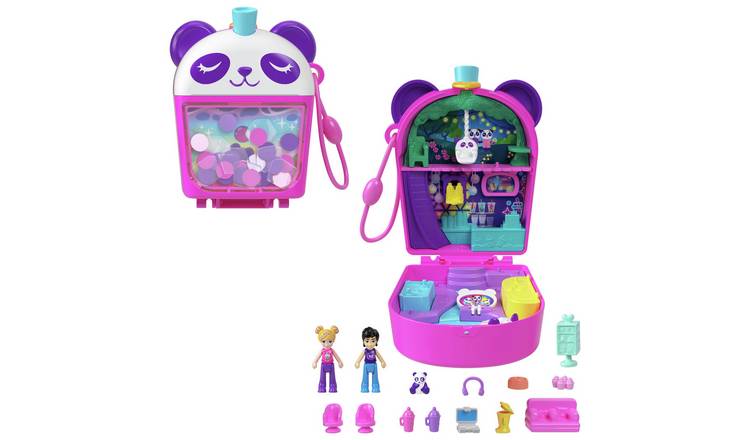 Polly Pocket Bubble Tea Panda Compact Doll Playsets