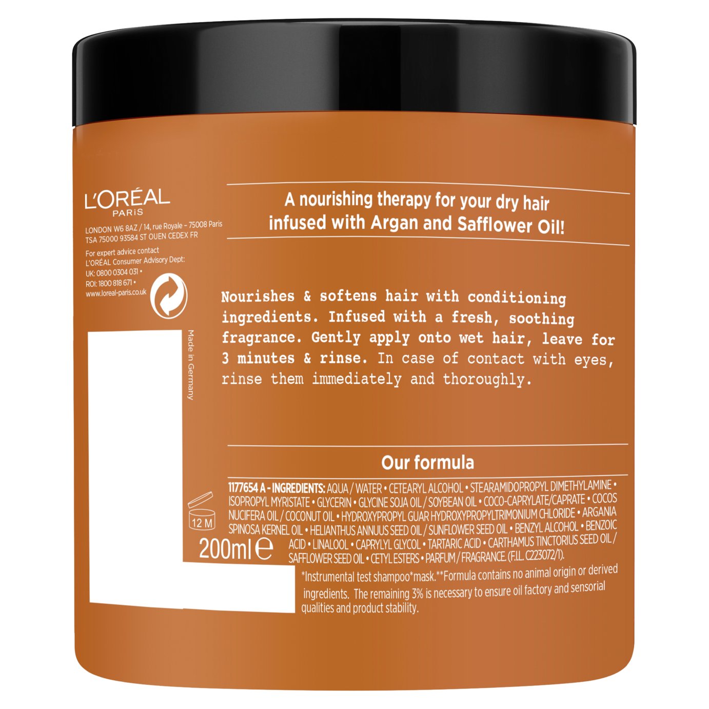 Botanicals Safflower Nourishing Mask for Dry Hair 200ml Review