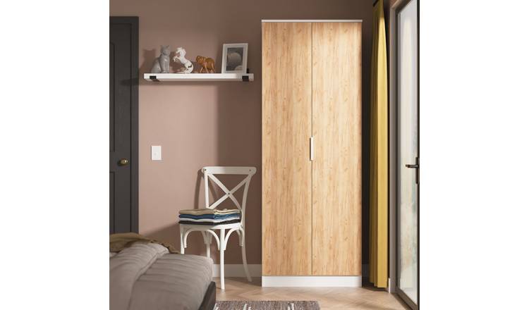 Welcome Orillia 2 Door Wardrobe - White & Oak