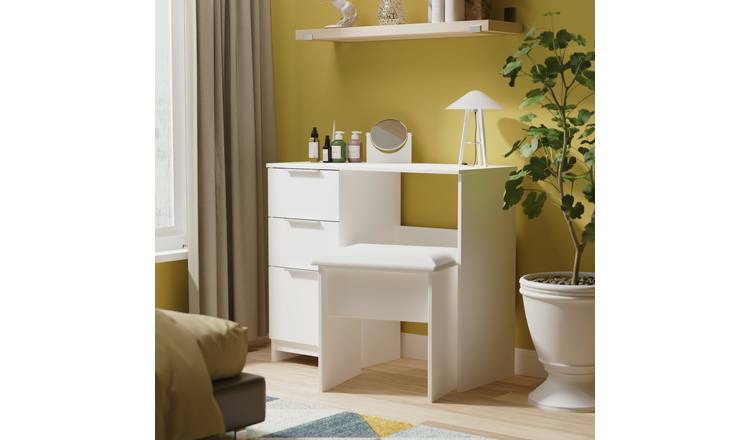 Welcome Orillia Vanity 3 Drawer Dressing Table - White