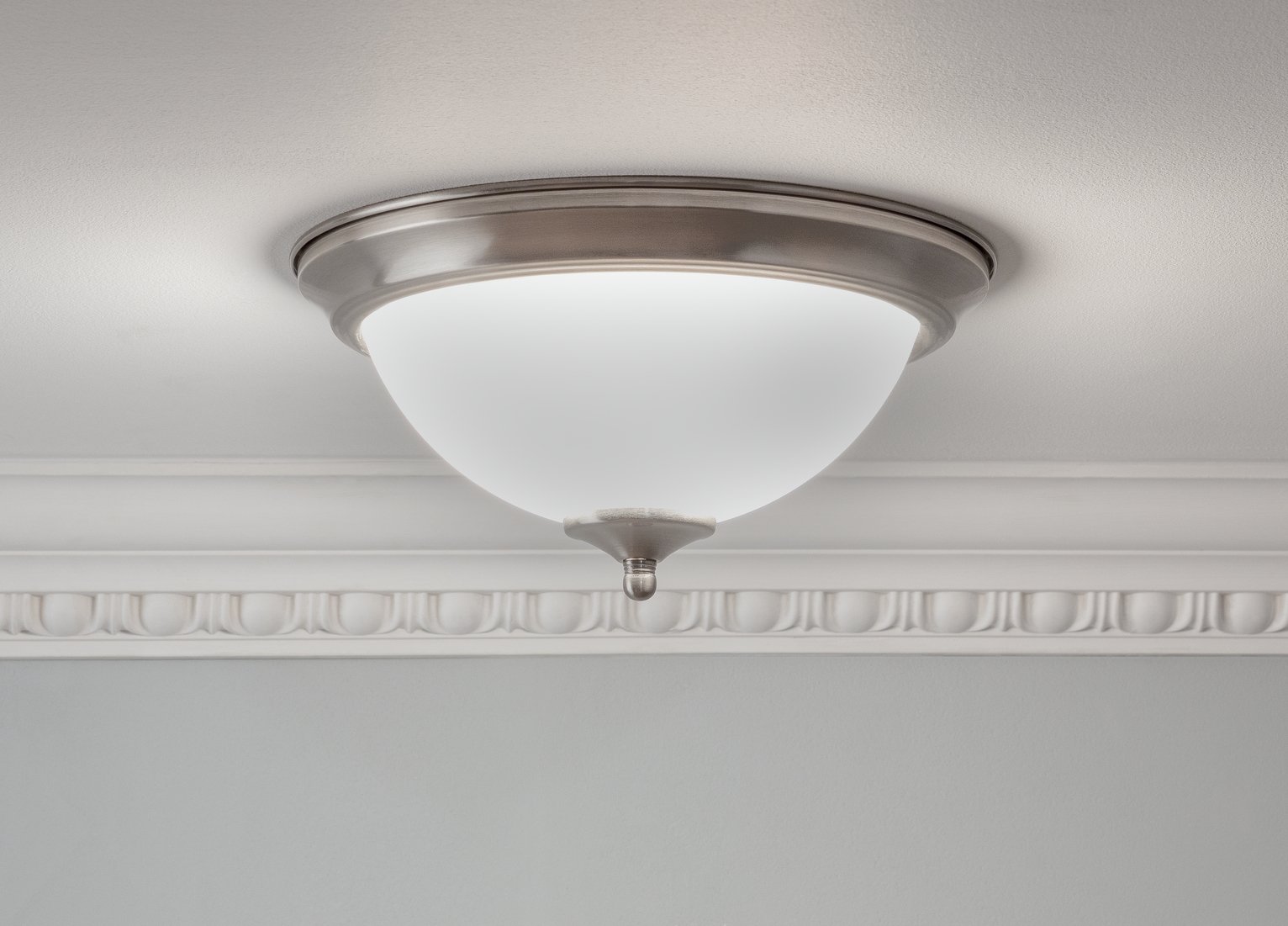 Argos Home Alabaster Uplighter Flush Ceiling Light