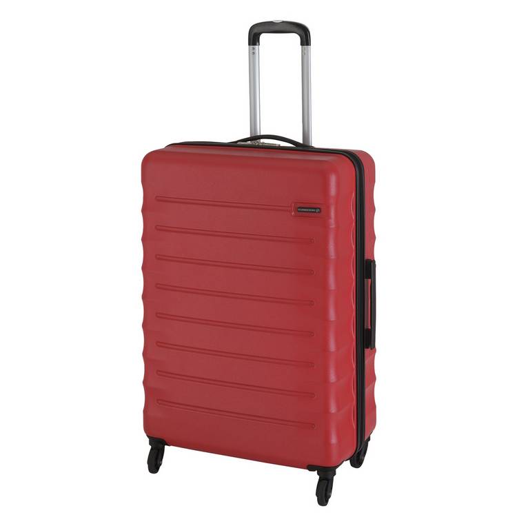 Featherstone 4 Wheel Hard Large Suitcase - Red 0