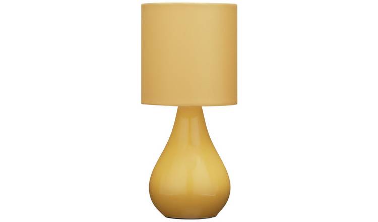 Argos Home Ceramic Table Lamp - Mustard