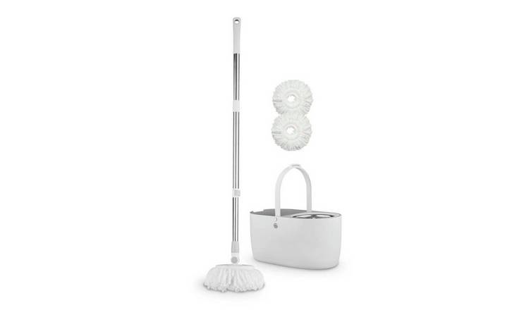 Swan Elevate Spin Mop and Bucket Set