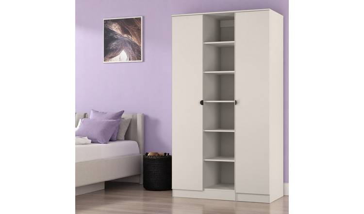 Welcome Canmore 2 Door 5 Shelves Wardrobe - Beige