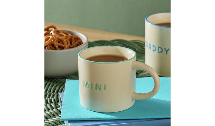 Argos Home Green Mini Text Decal Ceramic Mug