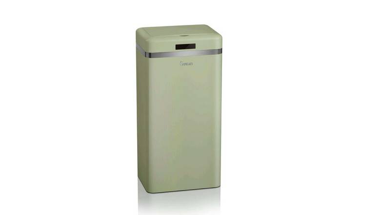 Swan 45L Retro Square Sensor Bin - Sage