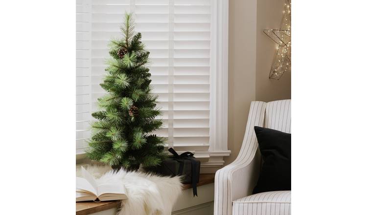 Buy Habitat 2.5ft Cashmere Small Christmas Tree Christmas trees Habitat