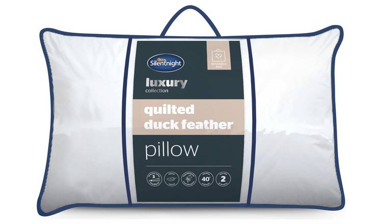 Silentnight Luxury Quilted Duck Feather Medium Pillow