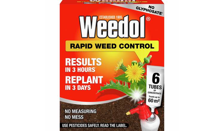 Weedol Rapid Weed Control Concentrate Tubes - 6 Pack