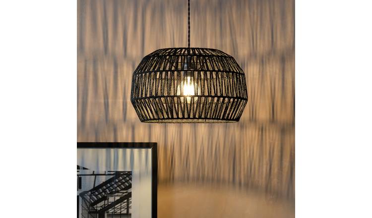 Argos rattan store lamp