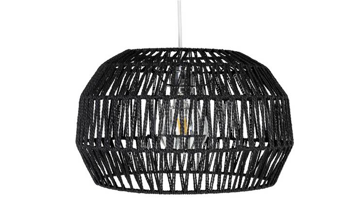 Black rope store lampshade