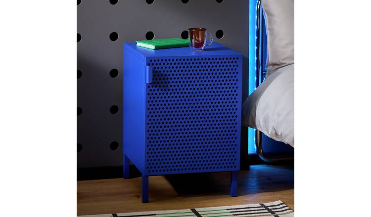 Habitat Landan 1 Door Bedside Table - Blue