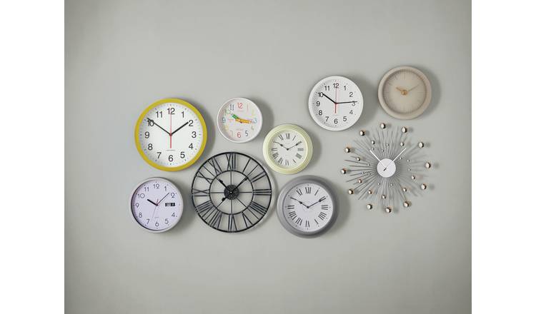 Buy Argos Home Plastic Wall Clock White Clocks Argos