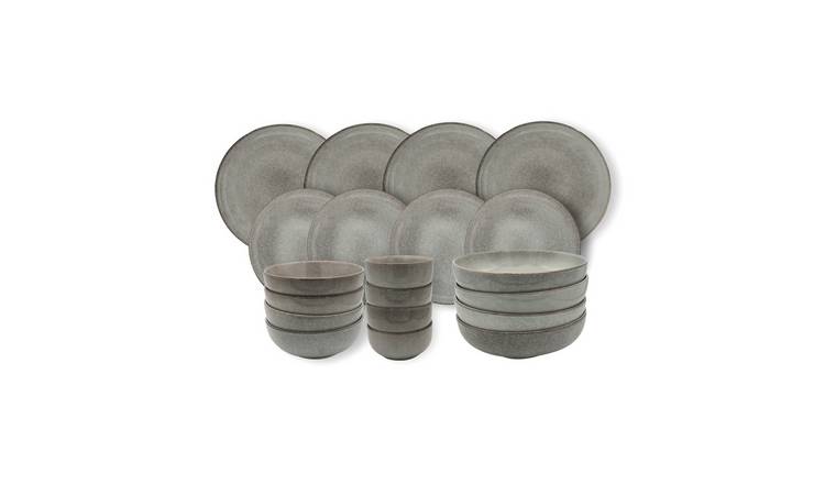 Cooks Professional 20 Piece Nordic Stoneware Dinnerware Set - Grey