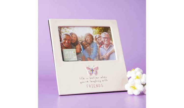 Widdop Love Life Ceramic Photo Frame 4" x 6" - Friend