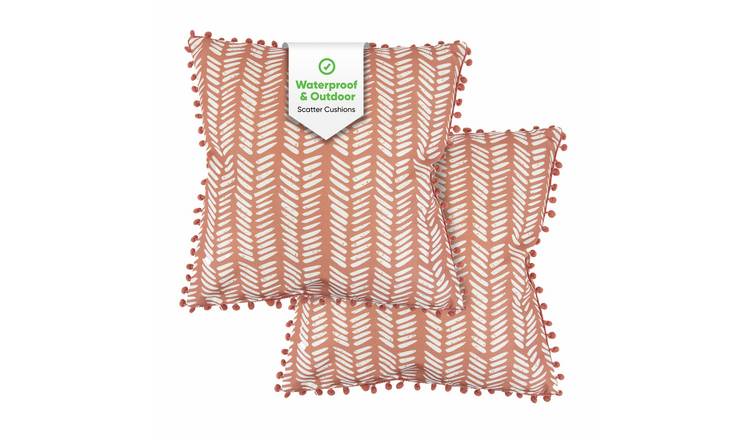 Streetwize Garden Terracotta Fern Garden Cushion - Pack of 2
