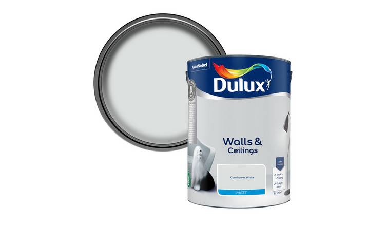 Dulux Walls & Ceilings Matt Cornflower White - 5L