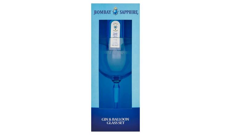 Bombay Sapphire Gin And Balloon Glass Gift Set
