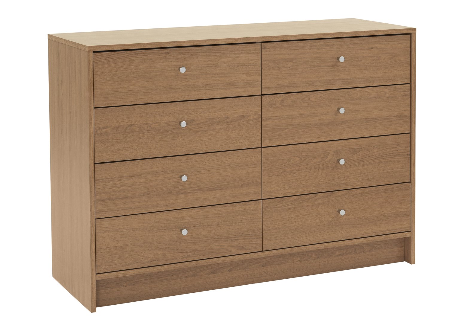 Argos Home Malibu 4   4 Drawer Chest - Oak Effect