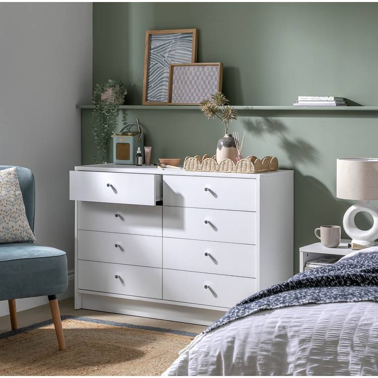 Argos Home Malibu 8 Drawer Chest - Oak Effect 0
