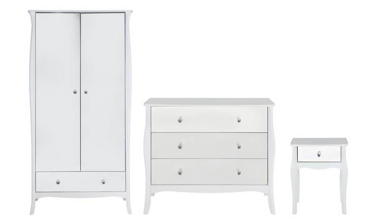 Buy Argos Home Amelie 3 Piece 2 Door Mirror Wardrobe Set ...