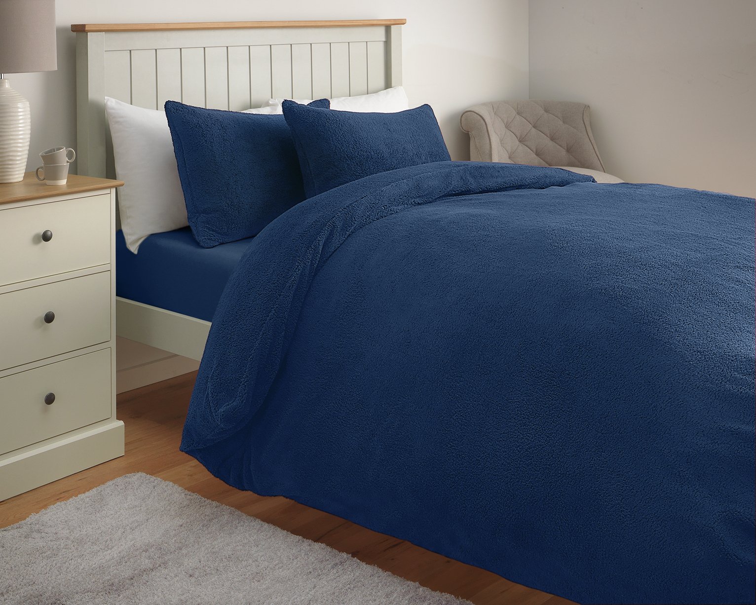 Argos Home Navy Fleece Bedding Set Review