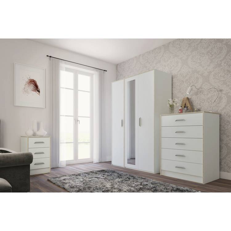 Ashdown 5 Drawer Chest - White 0