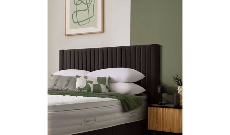 Silentnight Slumber Fabric Kingsize Headboard - Charcoal