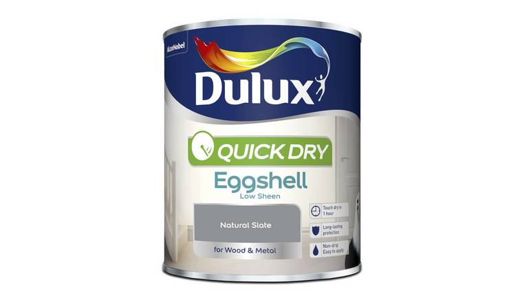 Dulux Quick Dry Eggshell Paint Natural Slate - 750ml