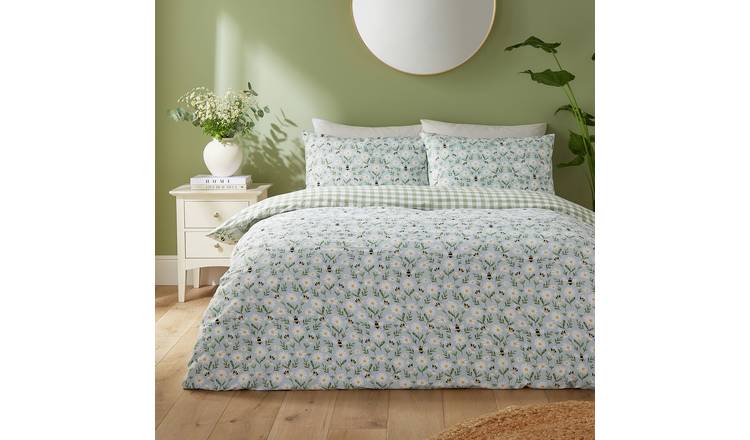 Silentnight Daisy Bee Blue Bedding Set - Double