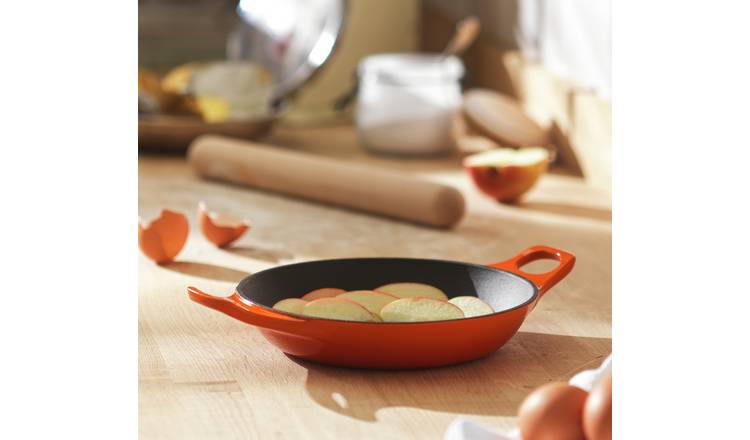 Habitat 20cm Cast Iron Oven Dish - Orange