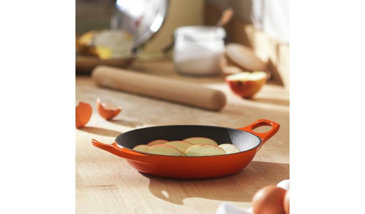 Habitat 20cm Cast Iron Oven Dish - Orange