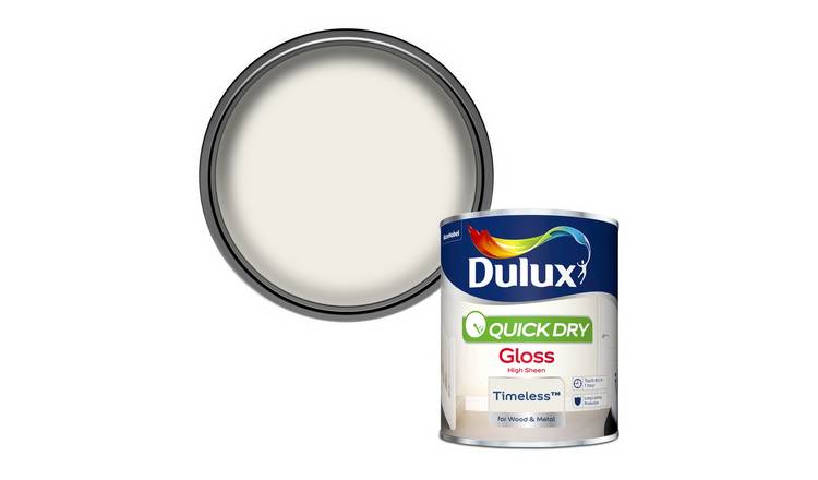 Dulux Quick Dry Gloss Paint Timeless - 750ml