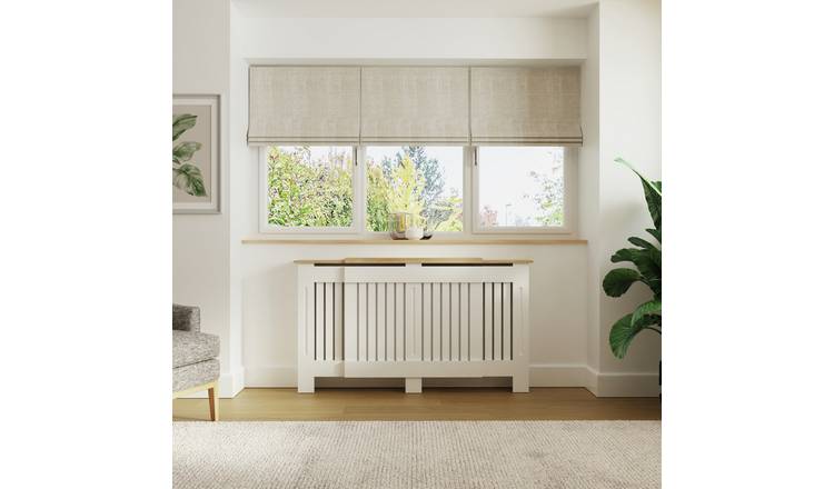 GFW Longslow Adjustable Radiator Cover - White