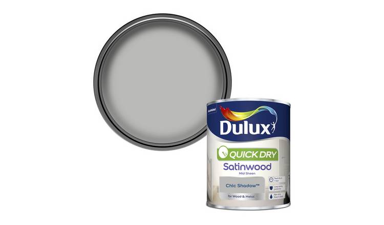 Dulux Quick Dry Satinwood Paint Chic Shadow - 750ml