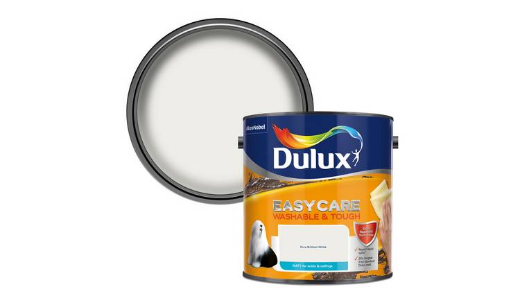 Dulux Easycare Washable Matt Paint-Pure Brilliant White-2.5L