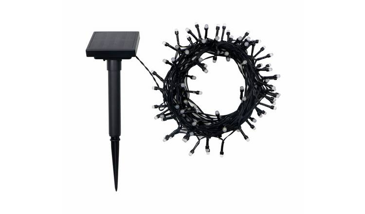 Argos Home 100 LED Solar String Lights - White