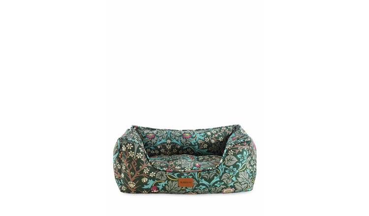 Morris & Co. Blackthorn Print Square Dog Bed - Large