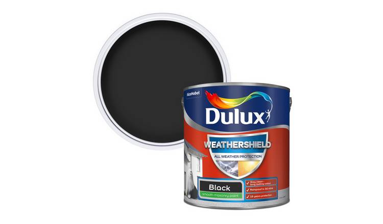 Dulux Weathershield All Weather Matt Paint 2.5L - Black