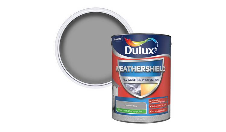 Dulux Weathershield Matt Paint 5L - Concrete Grey