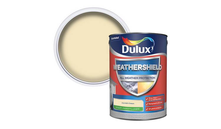Dulux Weathershield Matt Paint 5L - Cornish Cream