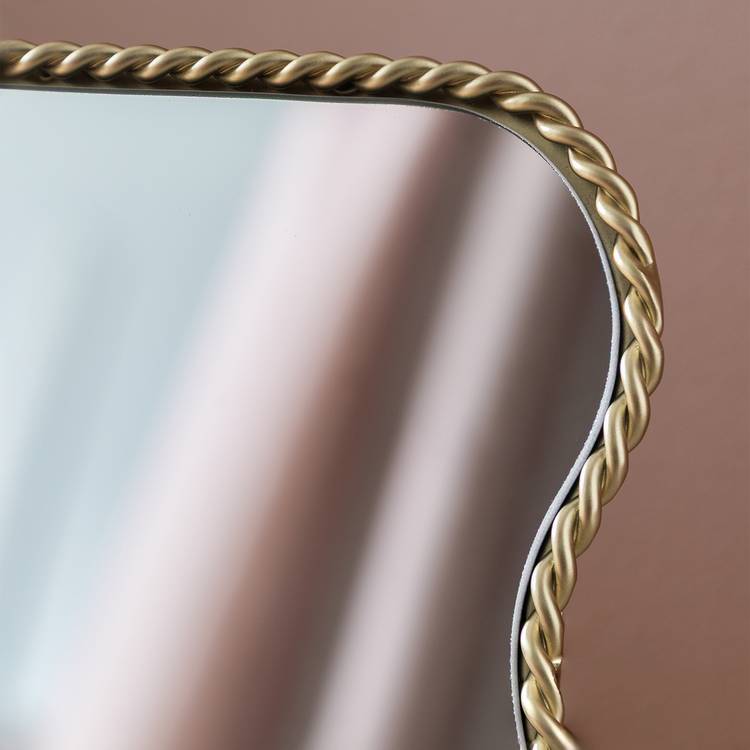 Buy Habitat Gold Rope Twist Dressing Table Mirror - 21x16cm | Dressing  table mirrors | Habitat