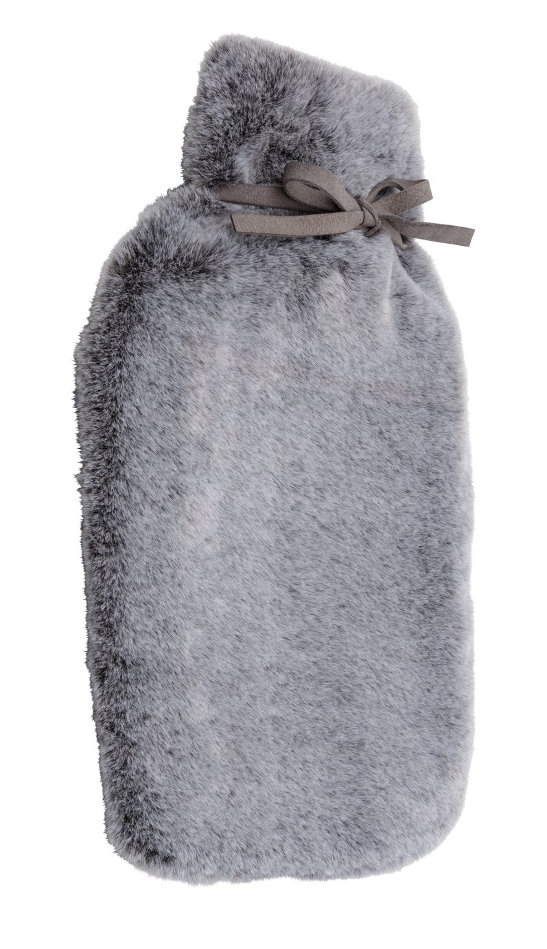 Wellbeing Grey Faux Fur Hot Water Bottle Review