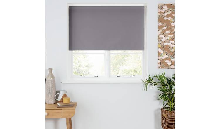 Roller blind deals grey