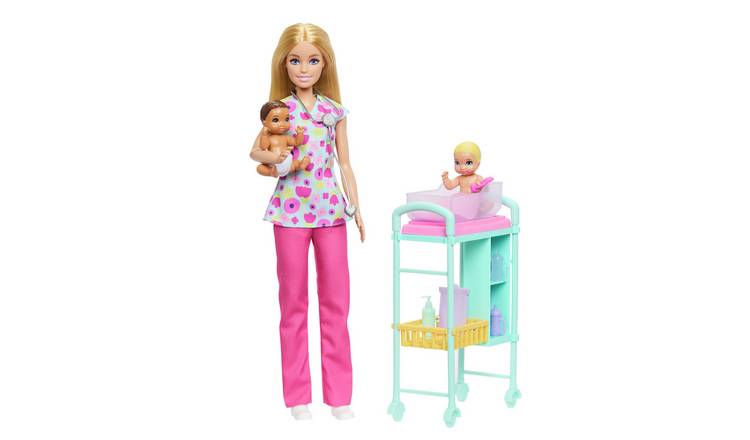Barbie Careers Baby Doctor Playset with Blonde Fashion Doll