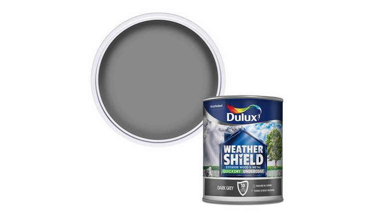 Dulux Weathershield Quick Dry Matt Paint 750ml - Dark Grey