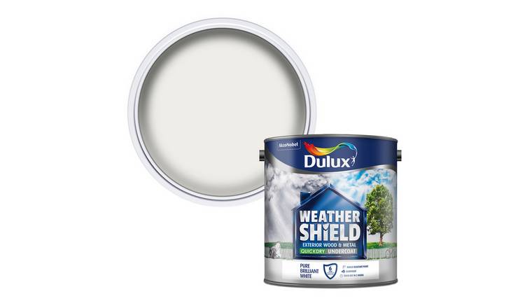 Dulux Weathershield Quick Dry Matt Paint 2.5L - White